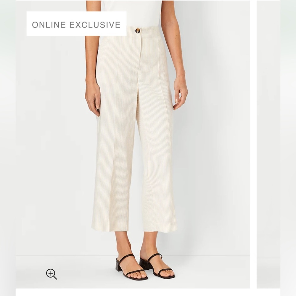 Ann Taylor The Seamed Straight Crop Pant